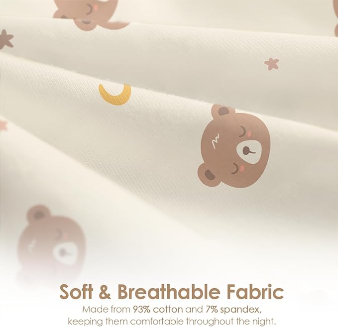 Baby Swaddle 0-2 Months, Cotton Arm-In Zipper Sleep Sack, Wearable Blankets Wrap for Newborn Infant Girls and Boys (Bear, Pack of 1)
