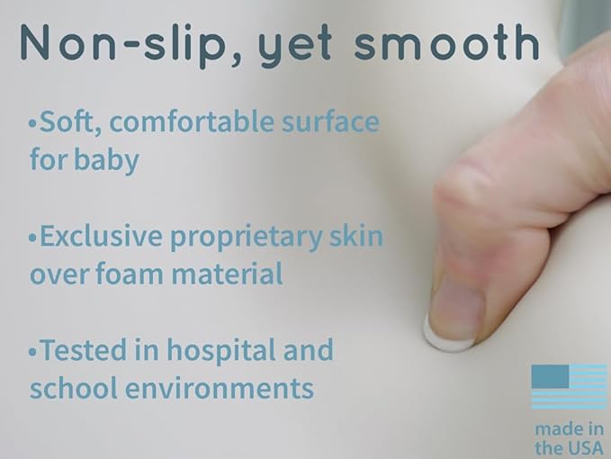 Keekaroo Peanut Changer Baby Vanilla– The Original Made in USA Easy-to-Clean Changing pad and The only Shell Over Foam, Fully Water Repellant