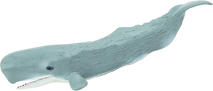 Safari Ltd. Sperm Whale Figurine - Detailed 8.5" Plastic Model Figure - Fun Educational Play Toy for Boys, Girls & Kids Ages 3+