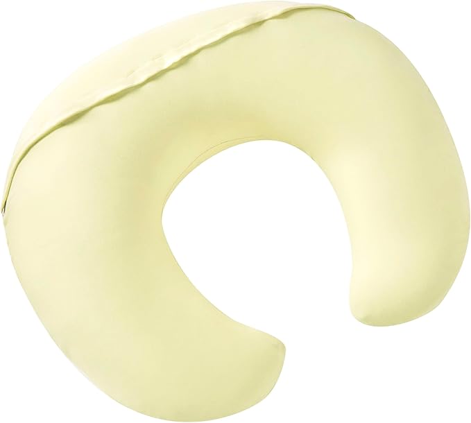 Nursing Pillow, Plus Size Breastfeeding Pillow Original Support for Baby Boys Girls Breastfeeding Essentials, with Removable Soft Cotton Cover (Beige, Large (25.59 * 20.08 * 6.30 Inches))
