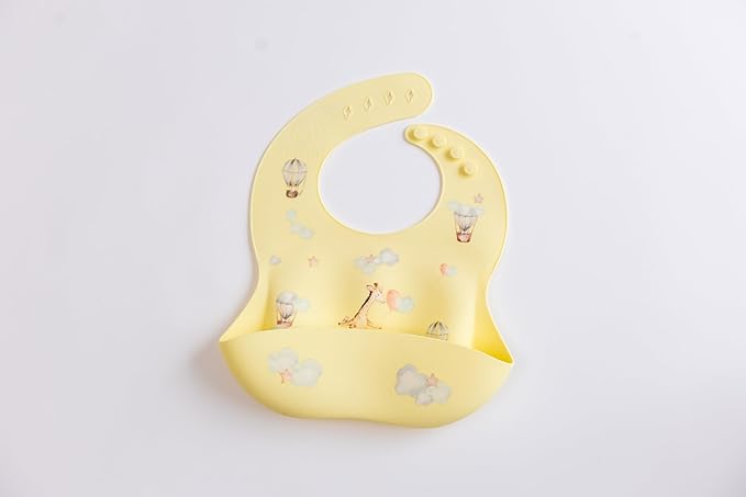 Silicone Baby Bib and Mat | Boys Girls Babies & Toddlers | Waterproof, Adjustable, BPA Free