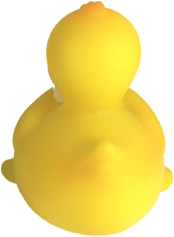 3" Reading Rubber Duck [Sealed Hole, Floats Upright] - Baby Safe Bathtub Bathing Toy