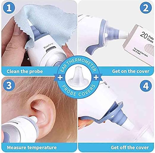 200 Pack Ear Thermometer Probe Covers/Refill Caps/Lens Filters for All Braun Models Thermomete,Ear Thermometer Lens Filters for All Braun Digital Thermometers Sleeve