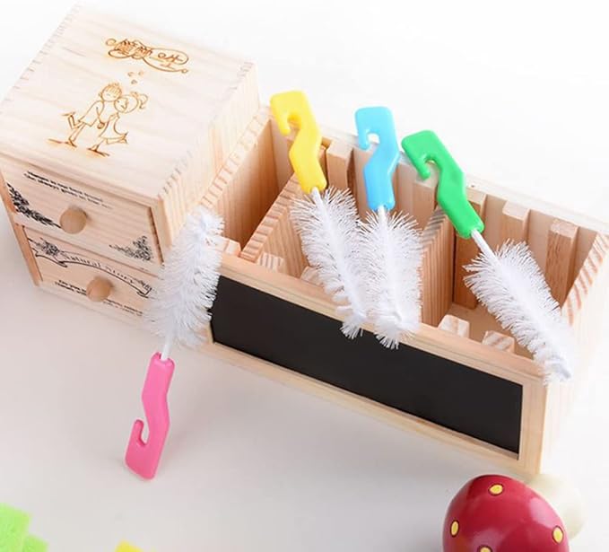 20 PCS Bottle Nipple Cleaner Sponge Brush Pacifier Sponge Cleaning Small Brush Baby Bottle Cleaner Brush for Standard Nipples Scrubber, Nipple Brush (20 PCS)