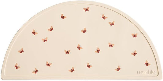 mushie Silicone Placemat for Kids | BPA-Free Non-Slip Design (Butterflies)