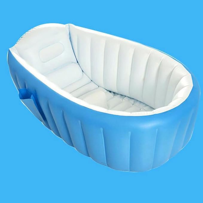 Kisangel Inflatable Bathtub Baby Bathtub Foldable Tub Baby Shower Tub Inflatable Bath Tub for Baby Kids Swimming Pool