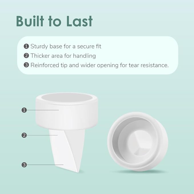 Replacement Duckbill Valve Silicone Membrane Compatible with Spectra S1 S2 9 Plus Synergy Gold Made by Maymom Not Original Spectra Replacement Pump Parts