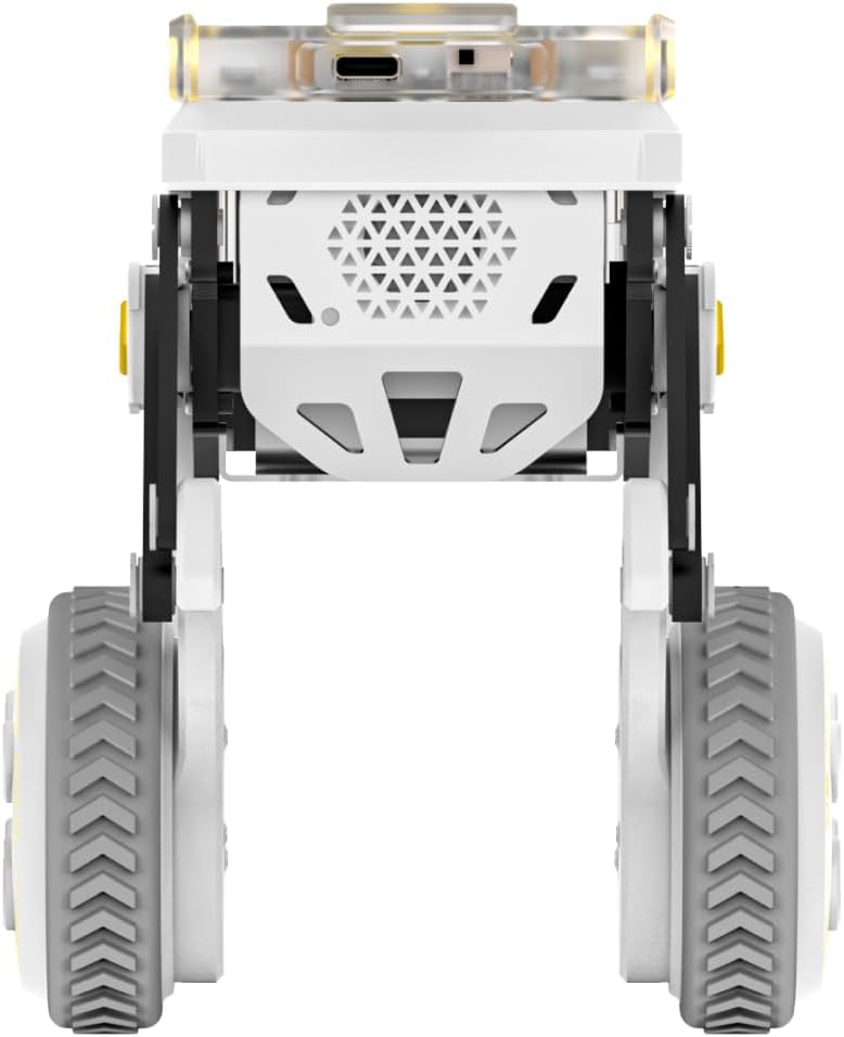 ELECFREAKS Micro:bit XGO Rider Kit Makecode Programing Two-Wheeled Robot,Self-Balancing Car Bionic Built-in IMU and Brushless Motor All-Metal Servo,Opens Underlying Python Protocol(Without microbit)