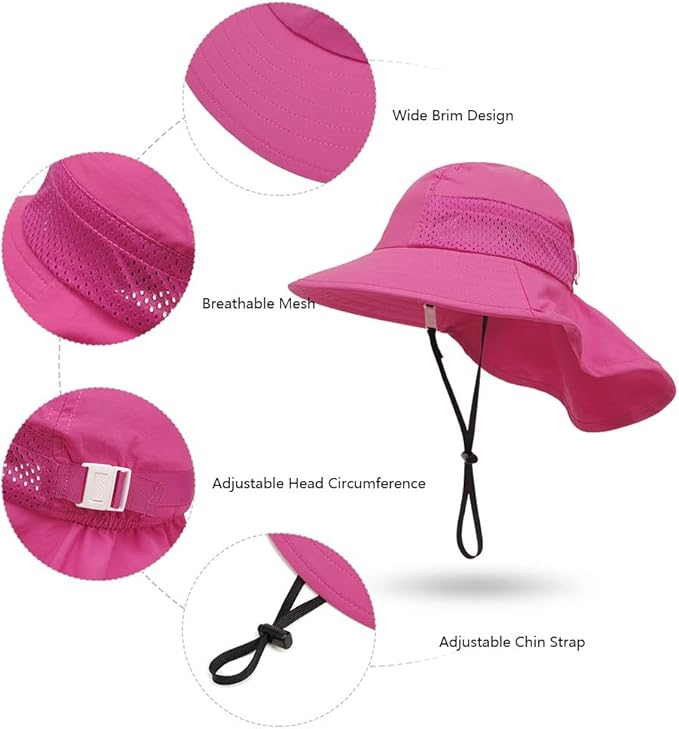 Baby Sun Protection Hat for Infant Toddlers Boys Girls UPF 50+ Sunhat for Outdoor Beach Swim