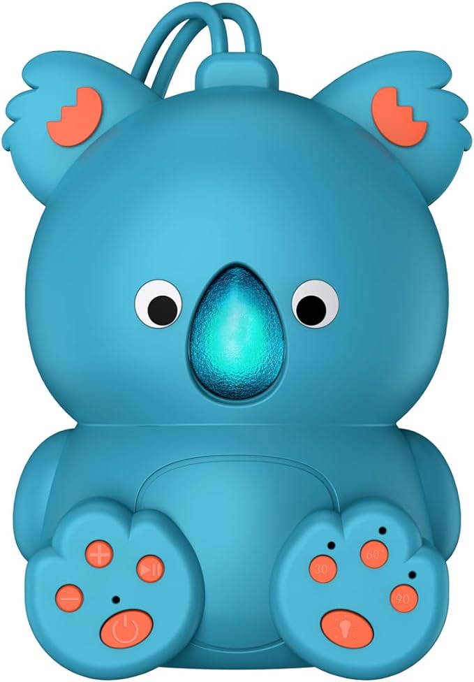 Baby White Noise Machine with Bluetooth Speaker & Timer | Portable Infant Sleep Aid, Sleeping Music Soothing Sounds for Nursery, Travel, Crib & On-The-Go