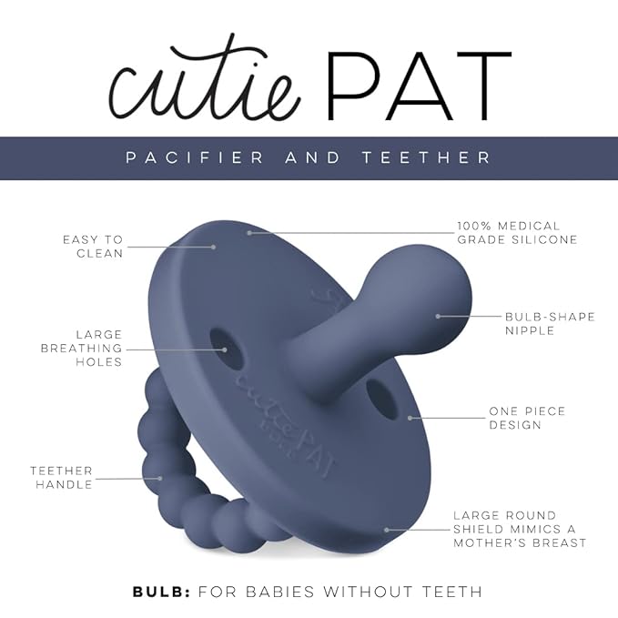 Ryan & Rose Cutie PAT Pacifier Teether (Bulb, Captain)