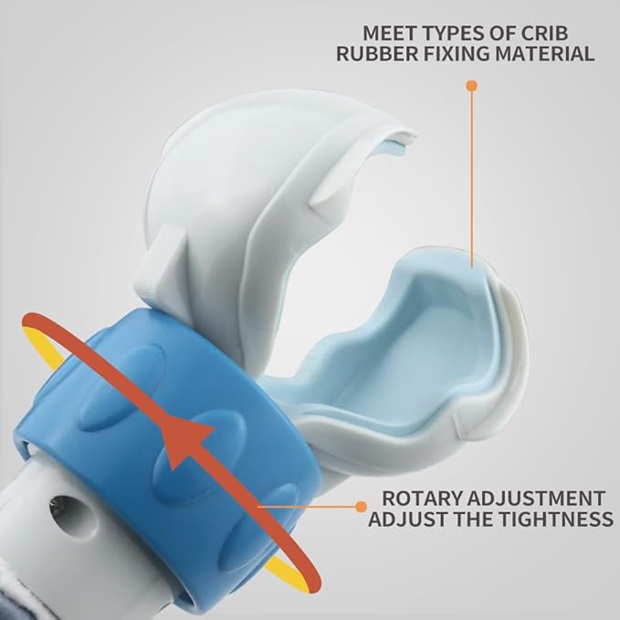 Caterbee Baby Activity Travel Mobile Arch Bassinet Toy, Black and White High-Contrast Bouncer Toy bar, Crib Toys with Hanging Animals, Stroller Attachment(Farm)