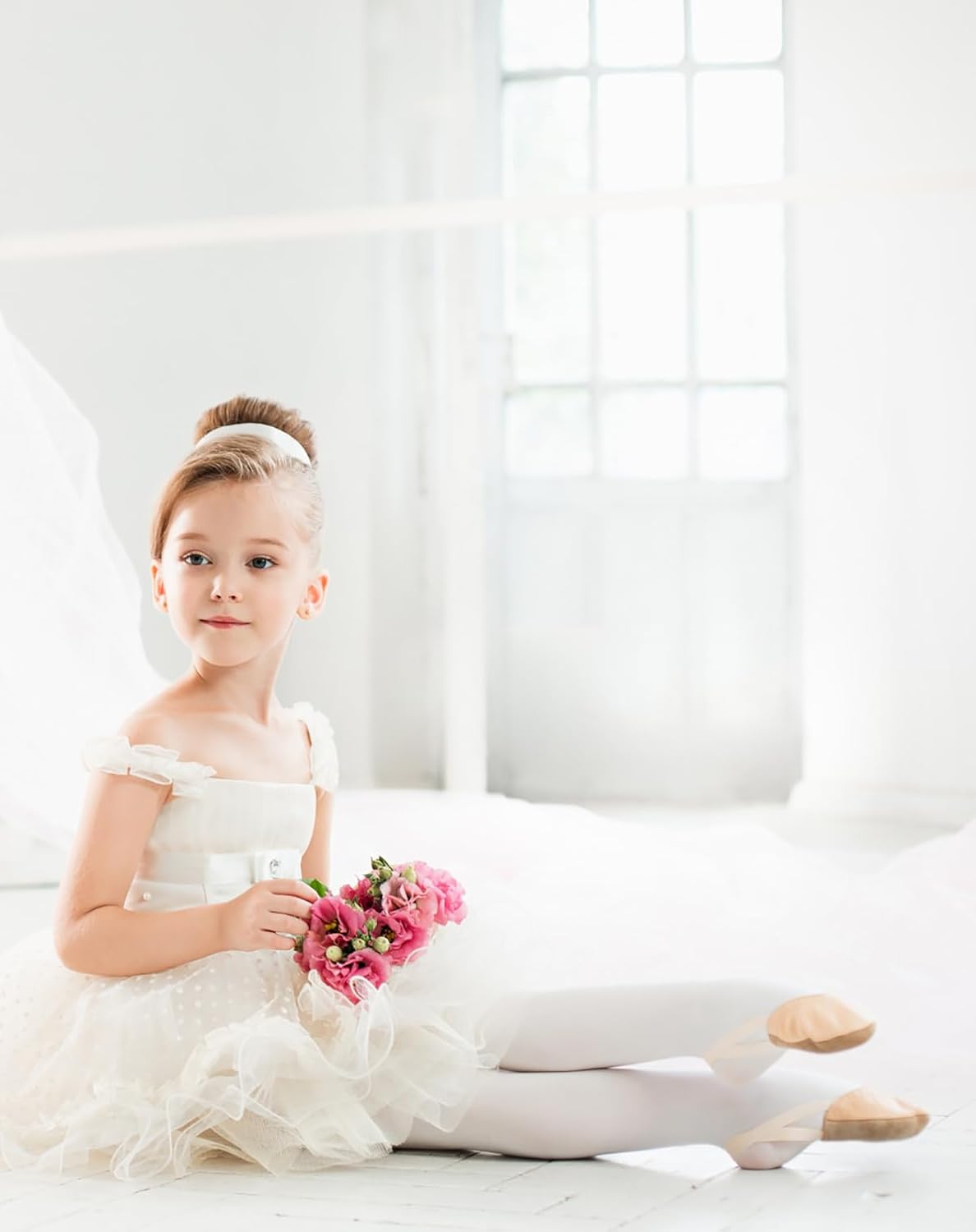 Toddler Girls Tights Dance Ballet Footed Leggings Ultra Soft Stockings for Kids Students