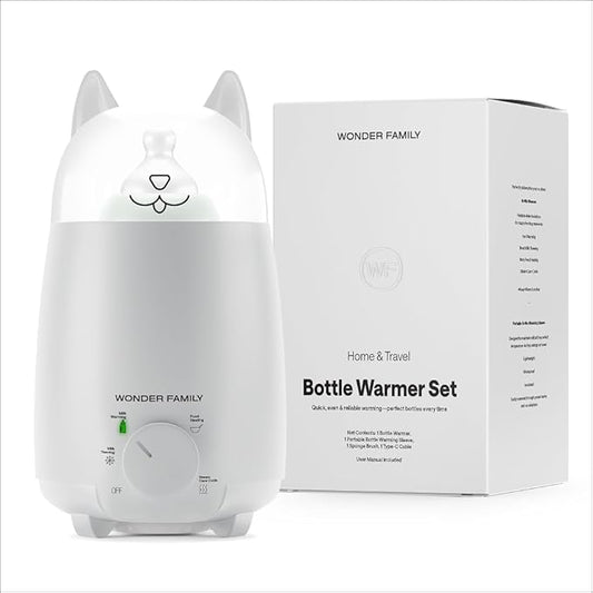 Portable Baby Bottle Warmer for Breastmilk & Formula – 4-in-1 Defrost, Food and Breast Milk Warming, Thermos – On The Go Heater for Travel, Car, Home – Portable Milk Warmer for Baby