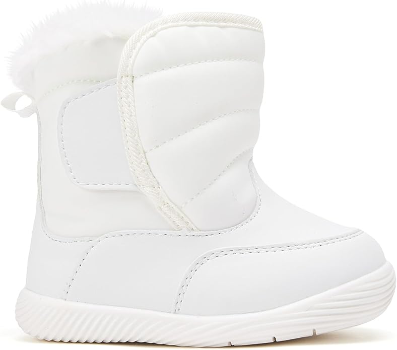 BMCiTYBM Baby Boy Girl Snow Boots Waterproof Winter Warm Booties Nonslip Lightweight Outdoor Shoes for First Walkers 6 9 12 18 24 Months(Infant/Toddler)