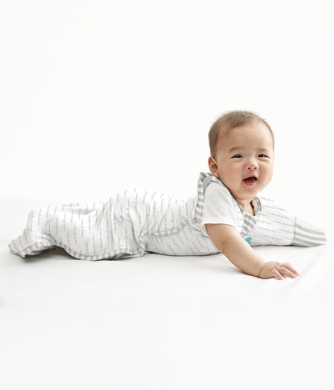Love to Dream Swaddle Up Transition Swaddle, Patented Zip-Off Wings, Gently Help Baby Transition from Being Swaddled to Arms Free When Showing Signs of Rolling, 1.0 TOG, 13-19 lbs, White