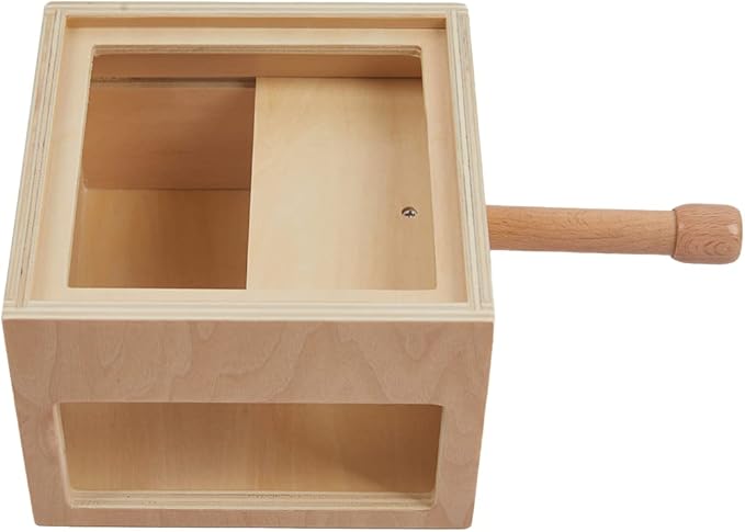 Adena Montessori Toys Wooden Counting Peg Game - Learn to Count 1-10 with Numerals, Peg Drop Box & Tumbling Pegs - Educational Toddler Toy for Early Math Skills Development (Small Counting Pegs Board)