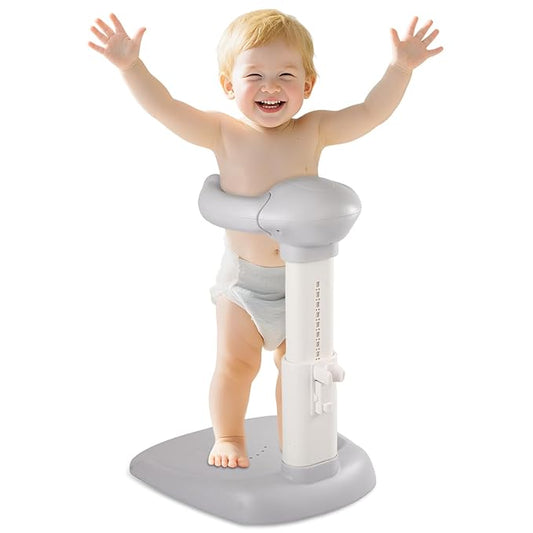 Dollate Baby Shower Standing Support Adjustable Height Baby Shower Stand with Anti-Slip Base, Portable Bath Stand for Infant 8-36 Months Toddler Standing Bath Support for Shower & Tub