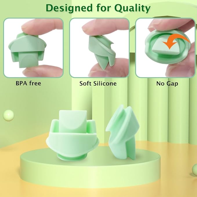 6pcs Duckbill Valves and 4pcs Pump Seals Diaphragm Compatible with Elvie Breast Pump, Replace for Elvie Pump Valves and Diaphragm, Pump Seal Used for Original Flange