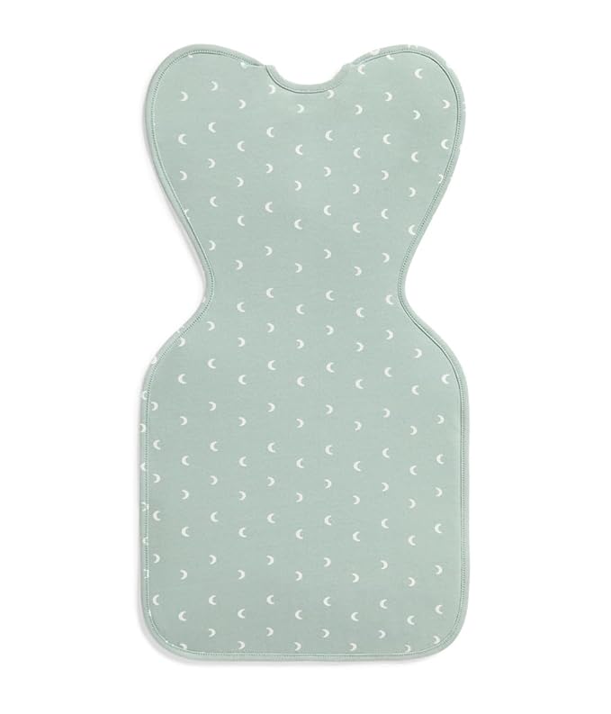 Love to Dream Swaddle Up Original, Arms Up Position, Light and Ultra Breathable Cotton - Wearable Blanket - 1.0 TOG - (20-24°C) Ideal for Moderate Temps (Moon Olive, Medium, 6–8.5kg)
