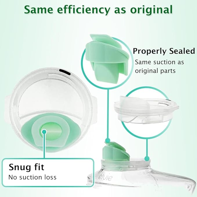 8pcs Duckbill Valves Compatible with Wearable Elvie Breast Pump,for Elvie Breast Pump Replacement Accessories, Silicone BPA Free, Breastfeeding Replacement Parts