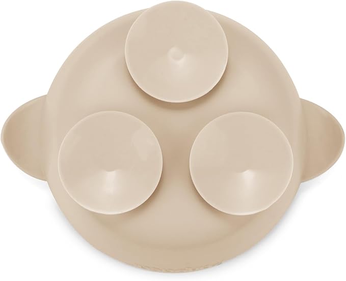 PandaEar 3 Pack Baby Suction Bowls, Stay Put Silicone Food Bowl Babies Led Weaning Supplies for Kids Toddlers, BPA-Free -Blue/Green/Brown