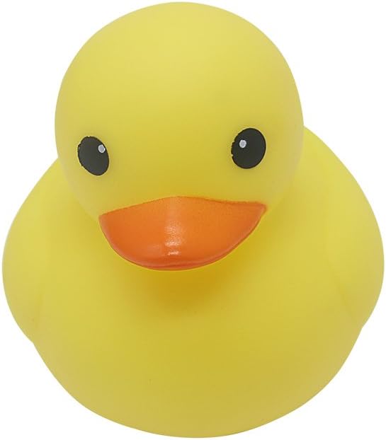 MYLIFEUNIT 4 inch Yellow Rubber Bath Ducks for Child