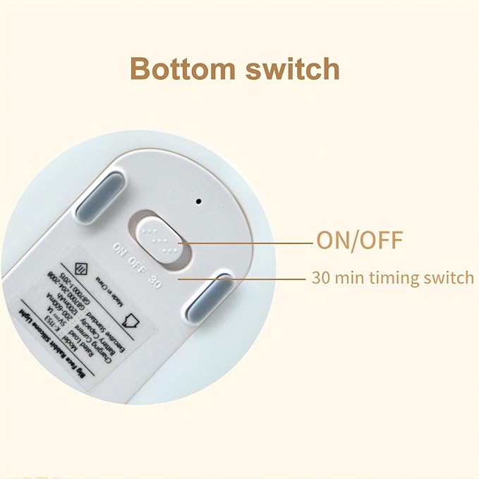 Cute Rabbit Silicone Night Lights Cartoon Bedroom Lamp for Children's Room Decor, USB Rechargeable Timing Dimming Silicone Sleep Light for Kids, Toddler, Baby