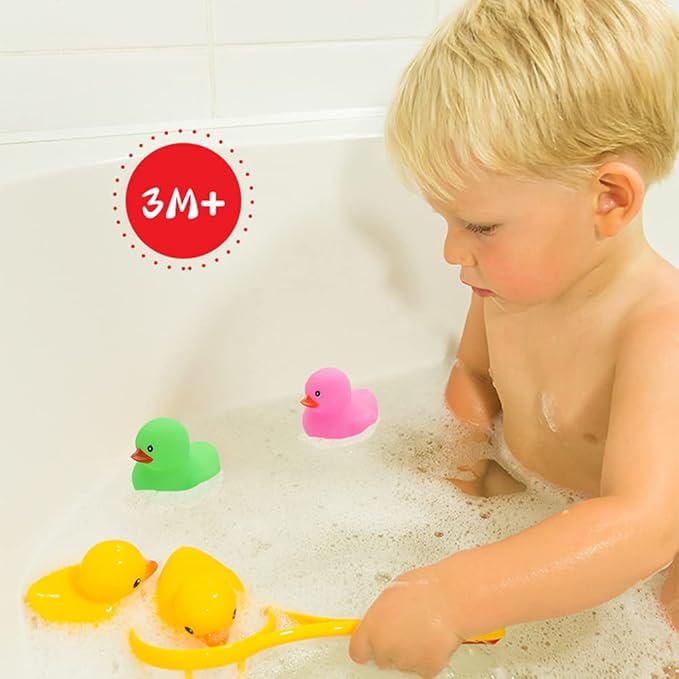 Bath Duck Toys 15 PCS Colorful Mini Rubber Ducks Squeak and Float Duckies Baby Shower Toy Party Decoration for Toddlers Boys Girls (2.2’’)