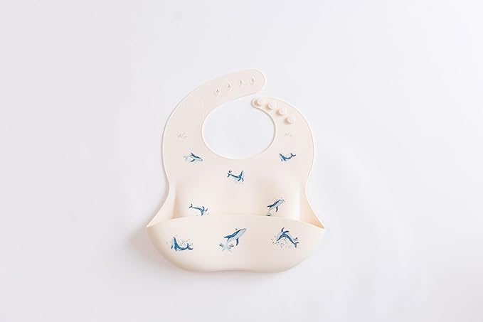 Silicone Baby Bib and Mat | Boys Girls Babies & Toddlers | Waterproof, Adjustable, BPA Free