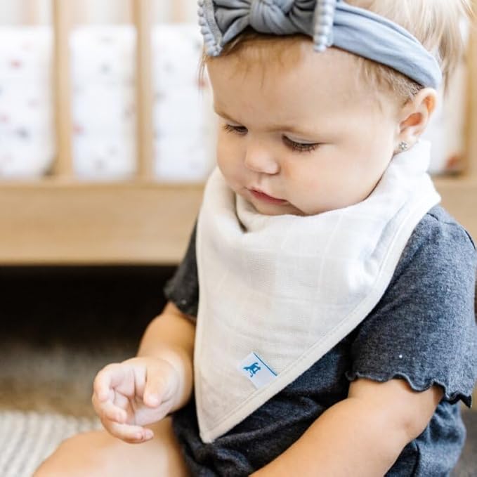 Little Unicorn Cotton Muslin with Fleece Bandana Bib