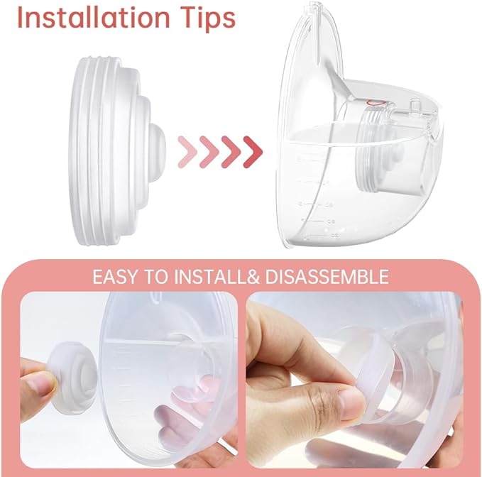 8Pc Duckbill Valves 8Pc Flange Inserts and 4Pc Silicone Diaphragm Compatible with Momcozy M5, Replacement M5 Pump Parts Accessories Made by Tbuymax, Not Original Momcozy Pump Parts