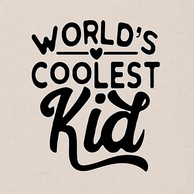World's Coolest Kid Funny Cute Humor Infant Premium Jersey Baby Bib