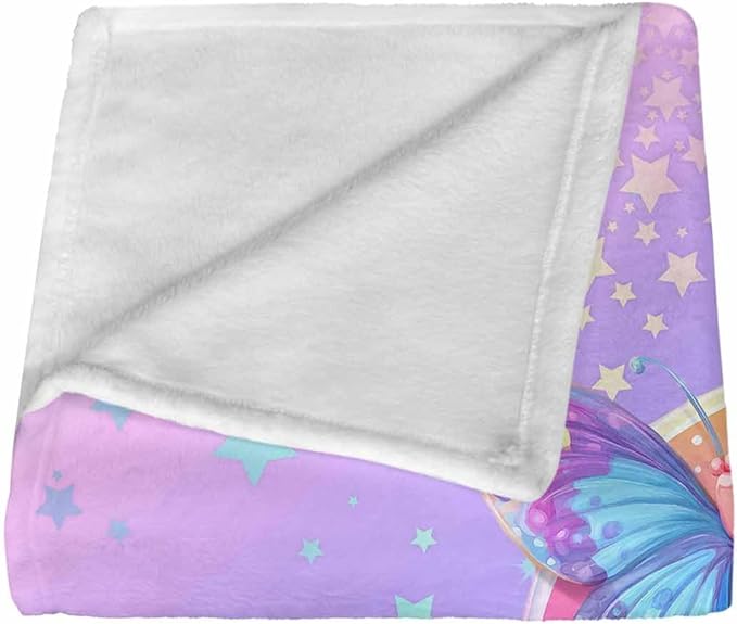 Ship Next Day, Personalized Baby Name Blanket for Girls Boys, Custom Toddler Blankets with Name & Capital Letter Gradient Pattern, Customized Throw Blanket Gifts for Kids Teens on Birthday Christmas