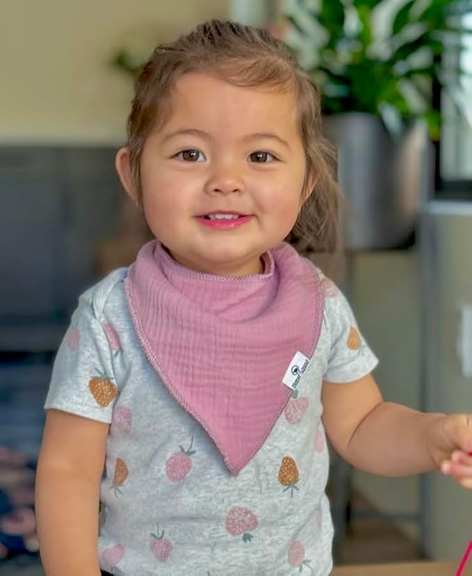 DiaperSquad's Baby Bibs for Drooling and Teething, Bibs for Boys, Baby Girl - Solid Cotton Baby Drool Bibs