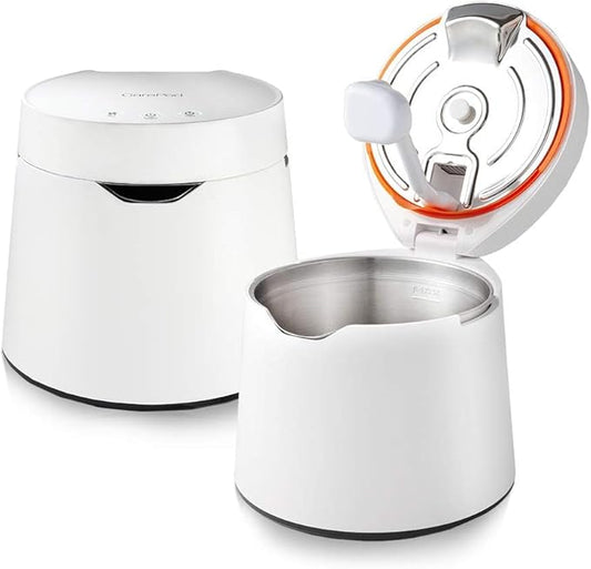 Carepod One Stainless Steel Humidifier for Large Room, Quiet & Safe for Baby, Only 3 Washable Parts & Easy to Clean, Ultrasonic Cool Mist Humidifiers for Bedroom, Filter-Free, Lasts 30Hrs (1Gal/4L)