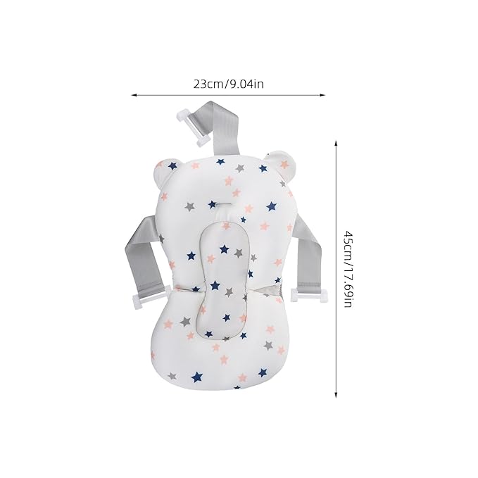 SAFIGLE Removable Sling Baby Bath Tub：Baby Bathtub Cushion with Adjustable Sling Non-Slip Floating Pad for Newborns, Infant Bathing Seat Support Matfor Safe and Comfortable Bathing (No Bathtub)