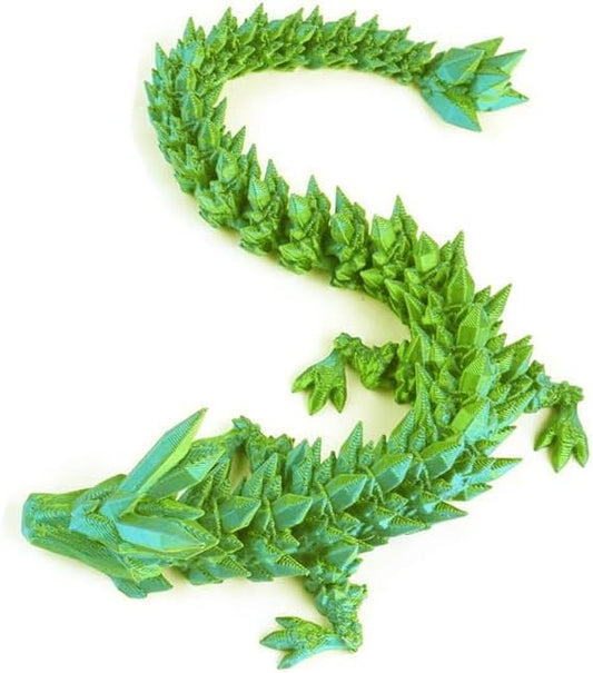 3D Printed Dragon Egg, 3D Printer Articulated Crystal Dragon Fidget Toy for Teen Boy Kid
