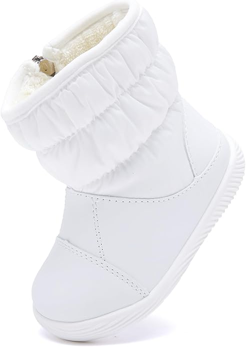 BMCiTYBM Baby Boy Girl Snow Boots Waterproof Winter Warm Booties Nonslip Lightweight Outdoor Shoes for First Walkers 6 9 12 18 24 Months(Infant/Toddler)