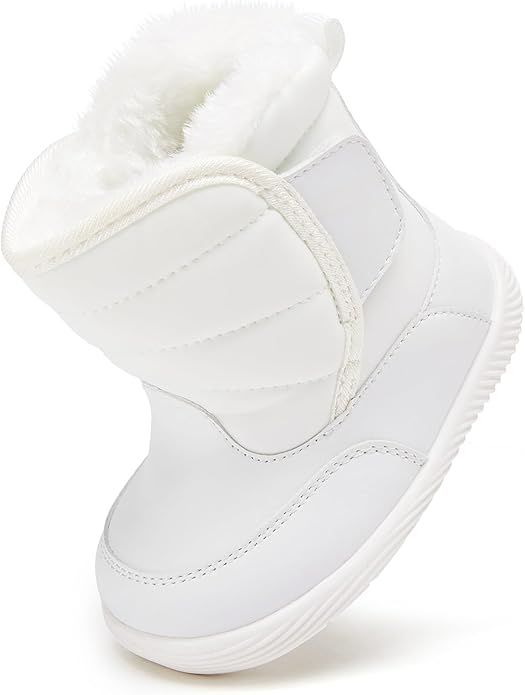 BMCiTYBM Baby Boy Girl Snow Boots Waterproof Winter Warm Booties Nonslip Lightweight Outdoor Shoes for First Walkers 6 9 12 18 24 Months(Infant/Toddler)