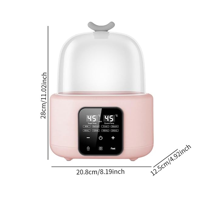DYNWAVE Baby Bottles Warmer Bottle Sterilizer and Dryer Auto Resin Preheater Resin Supplies Milk Bottle Heater for Car Indoor Outdoor, Pink