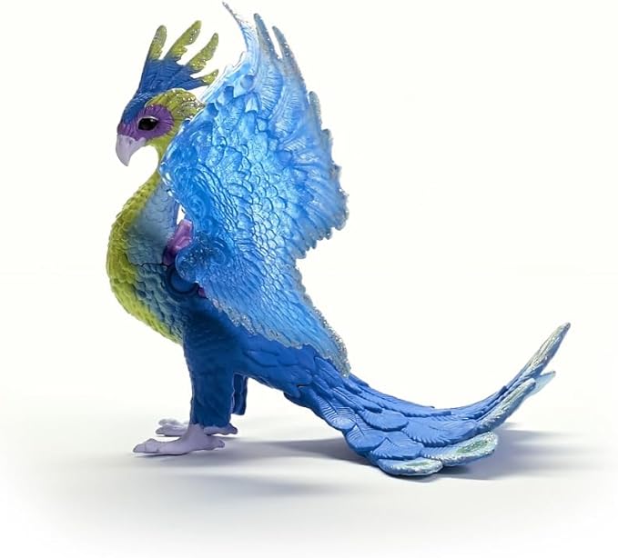 Schleich Bayala - 11" Magical Peacock Bird Toy with Movable Wings. Pretty, Fantasy Action Figure for Girls and Boys. Fun, Imaginative Play Fairy Figurine, Cool Mystical Toys for Kids Ages 5+, 70794