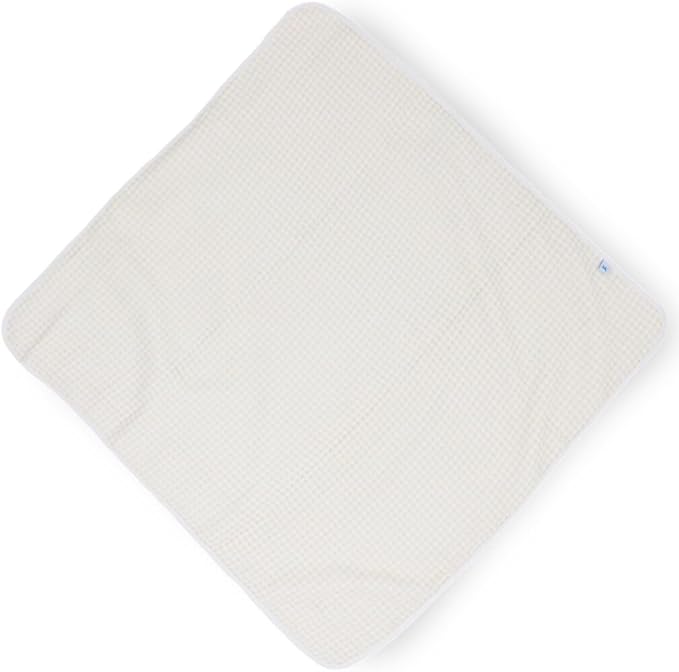 Little Unicorn Premium Infant Hooded Bath Towel| Soft & Absorbent Cotton & Terry Fabric for Newborns (Tan Gingham)