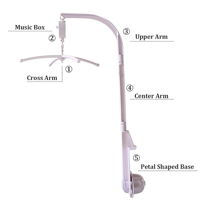 Purple Floral Butterfly Crib Mobile Baby Girl Nursery Decoraive Mobile
