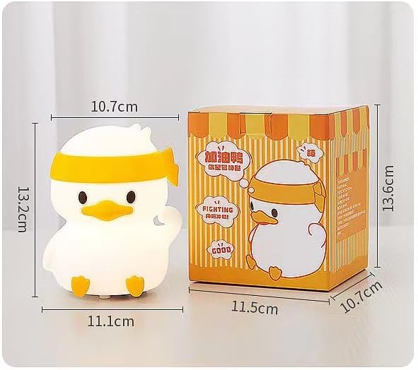 Cute Kids Night Light Night Lamp Night Lights for Kids Bedroom Toddler Baby Portable Silicone Battery Led Nightlight Nursery(Duck)
