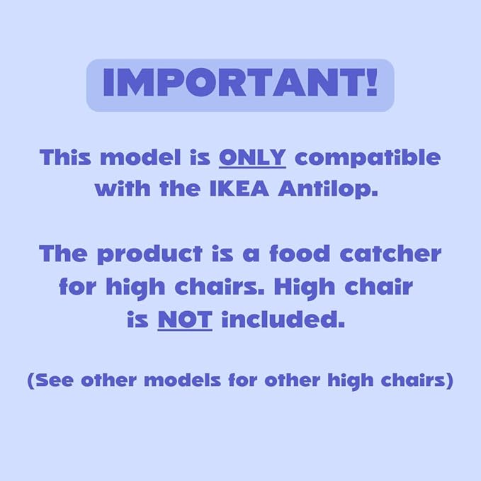 CATCHY -Food Catcher-Compatible with IKEA Antilop High Chair + 11 Other High Chairs- Highchair Sold Separately -Baby & Toddler Food & Mess Catcher-Premium Linen Inspired - Under High Chair Accessory