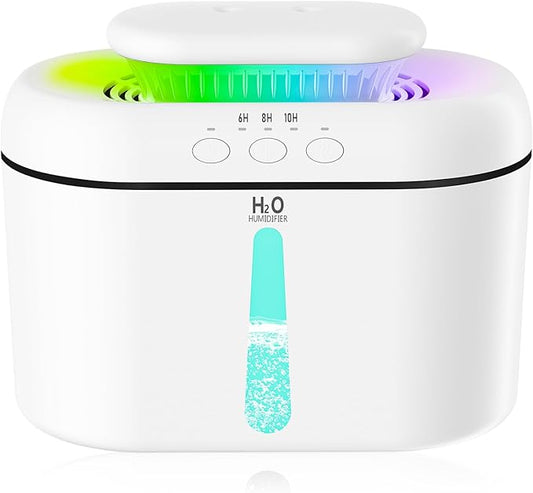 SZO Humidifiers for Bedroom, 2.5L Capacity, Auto Shut-Off, Easy to Fill & Clean, 16 dB Quiet Ultrasonic Humidifier for Large Room, Plants, Baby Nursery, Indoor, Night Light