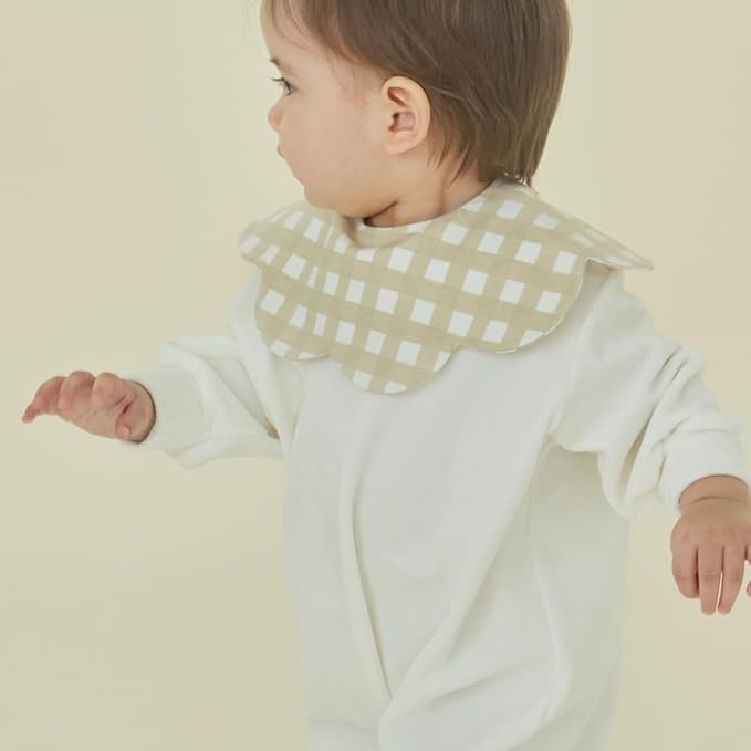 Konny Baby Bibs Set, 360 ° Rotate, Soft and Absorbent Bandana Drooling for Boys Girls baby Essentials