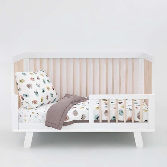 Little Unicorn Lofty Comforter Blanket | Super Soft & Breathable Muslin Fabric| Great for Play & Bedtime Blanket (Watercolor Critters)