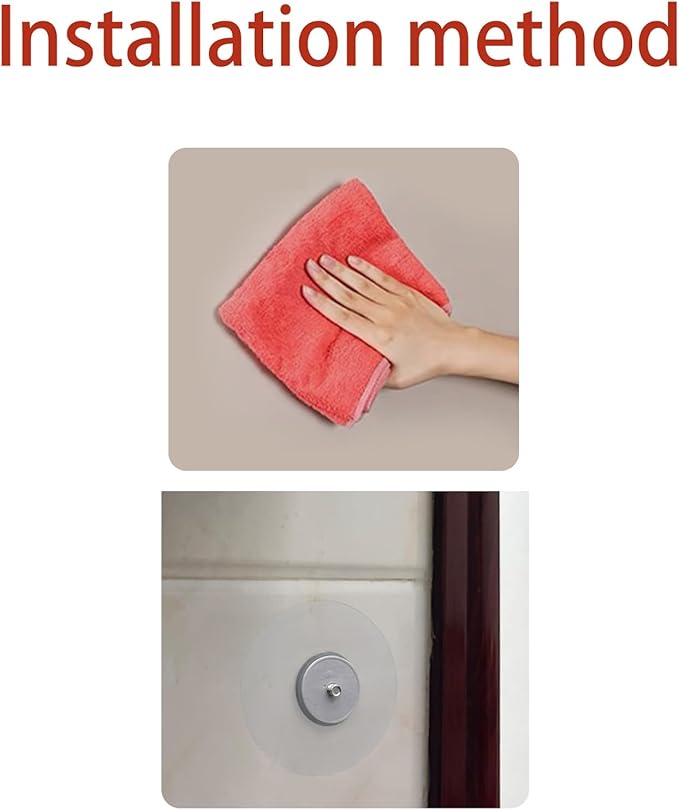 Baby Monitor Wall-Mounted Bracket for Battery-Powered Security Cameras, with Standard 1/4" Threaded Connection, Wall Sticker Installation White (Wall Stickers+3.1in Adapter)